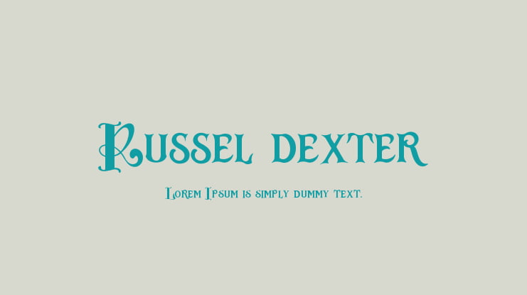 Russel dexter Font