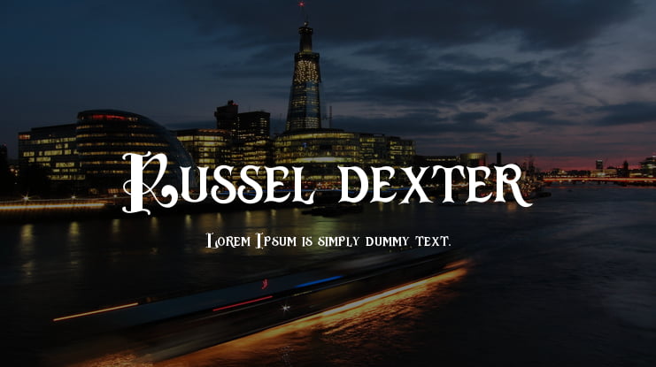 Russel dexter Font
