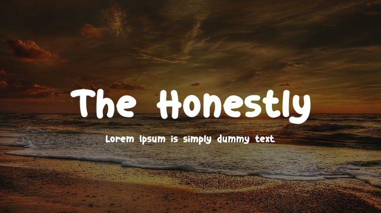The Honestly Font