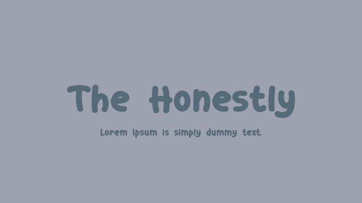 The Honestly Font