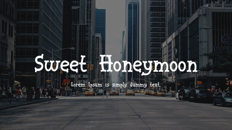 Sweet Honeymoon Font