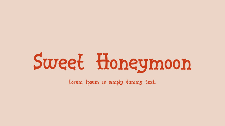 Sweet Honeymoon Font