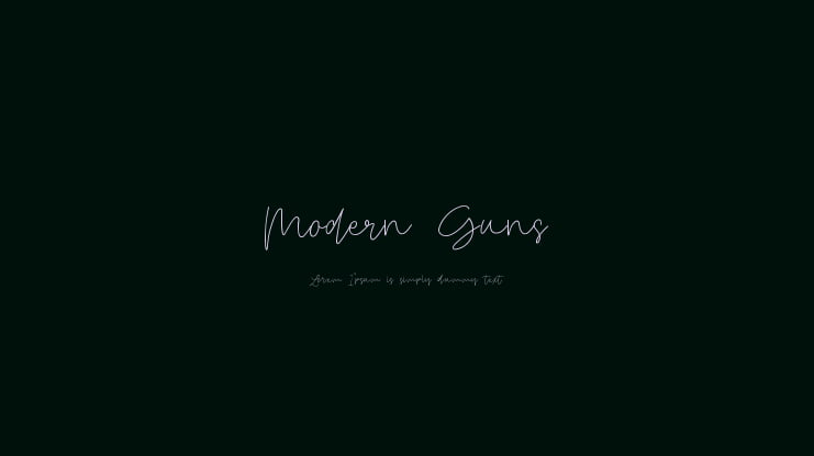 Modern Guns Font