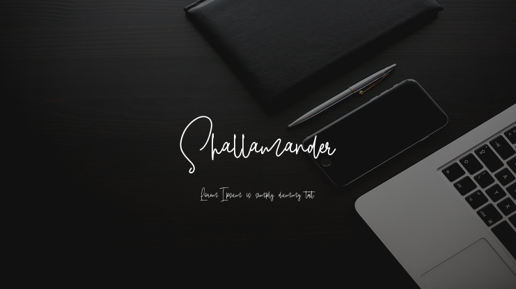 Shallamander Font