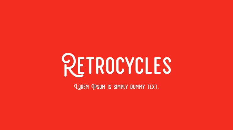 Retrocycles Font