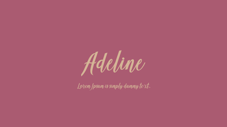 Adeline Font