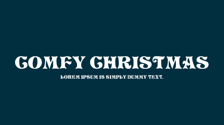 Comfy Christmas Font Family