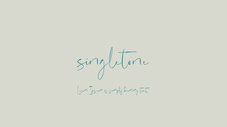 singletone Font