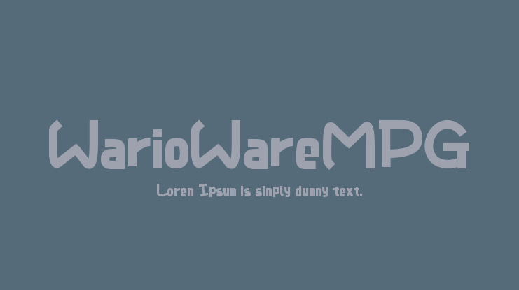 WarioWareMPG Font