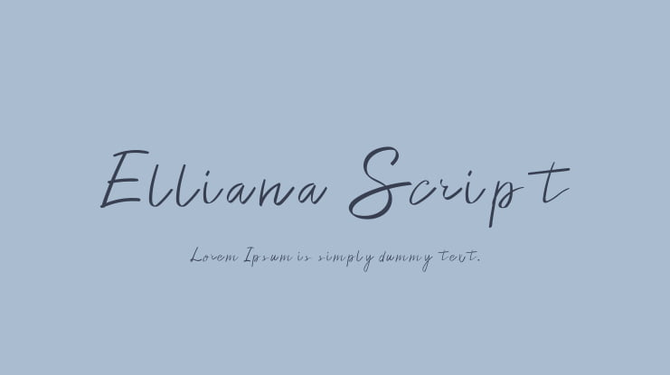 Elliana Script Font