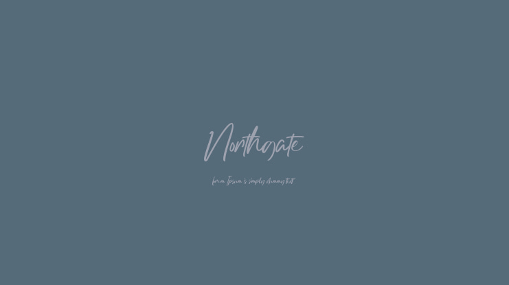 Northgate Font