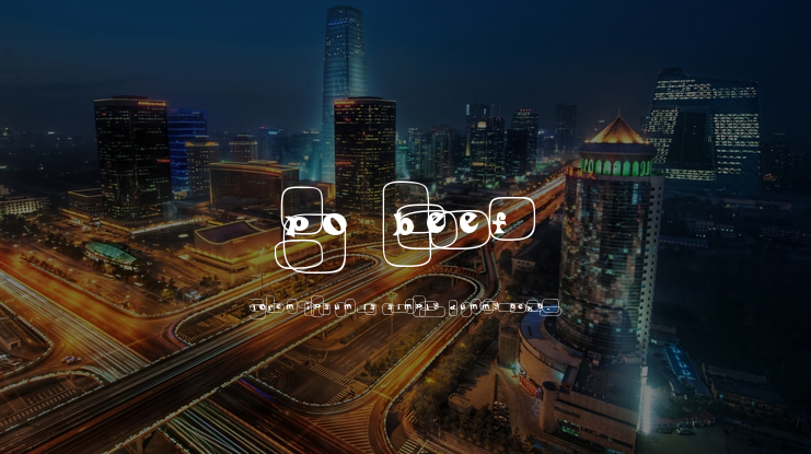 Po Beef Font