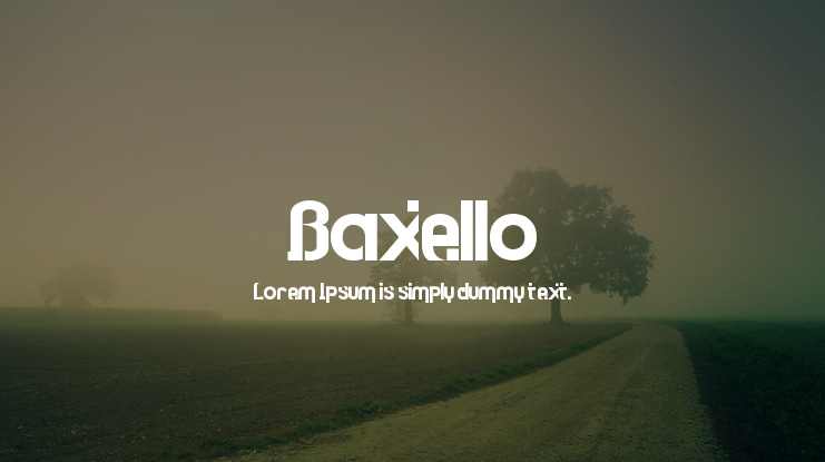 Baxello Font