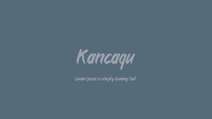 Kancaqu Font