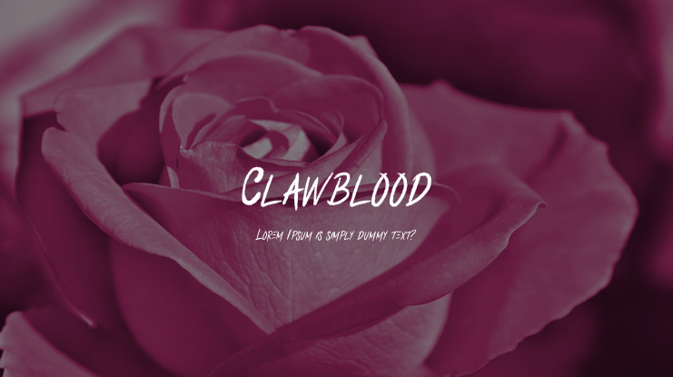 Clawblood Font