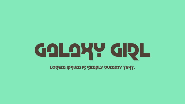 Galaxy Girl Font Family