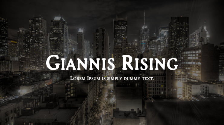 Giannis Rising Font