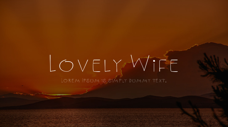 Lovely Wife Font