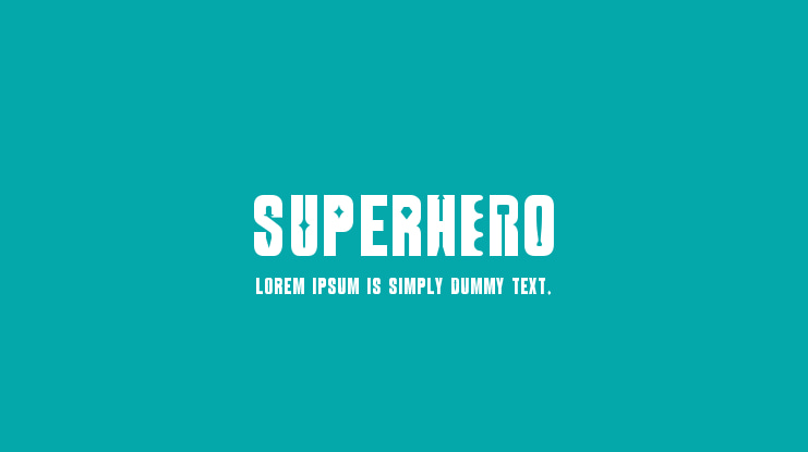 SUperHERO Font