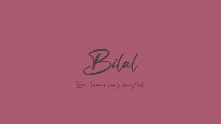 Bilal Font