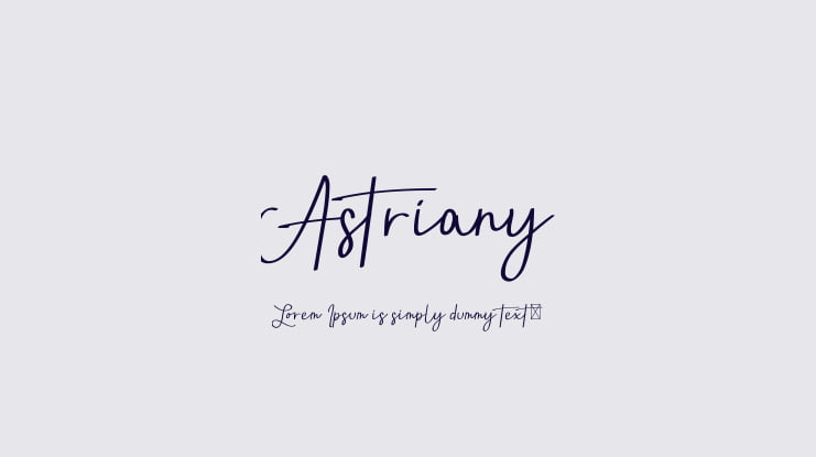Astriany Font