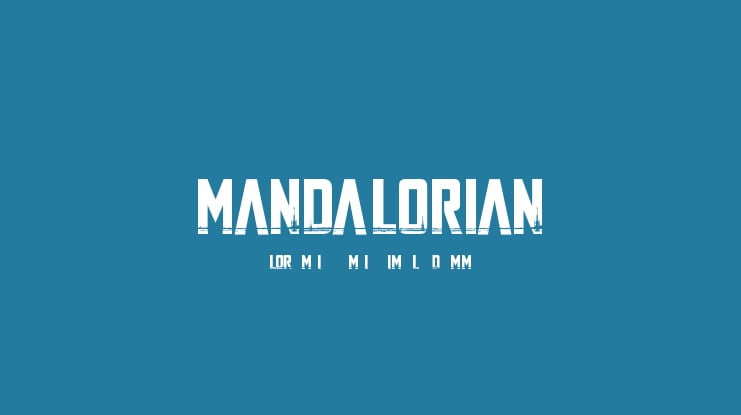 The Mandalorian Font