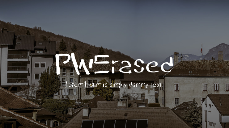 PWErased Font