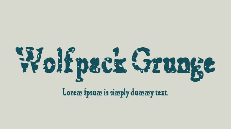Wolfpack Grunge Font