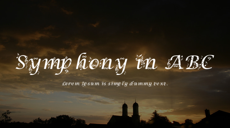 Symphony in ABC Font