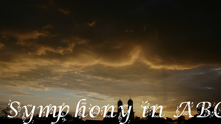 Symphony in ABC Font