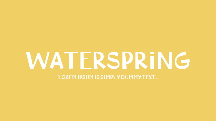 waterspring Font