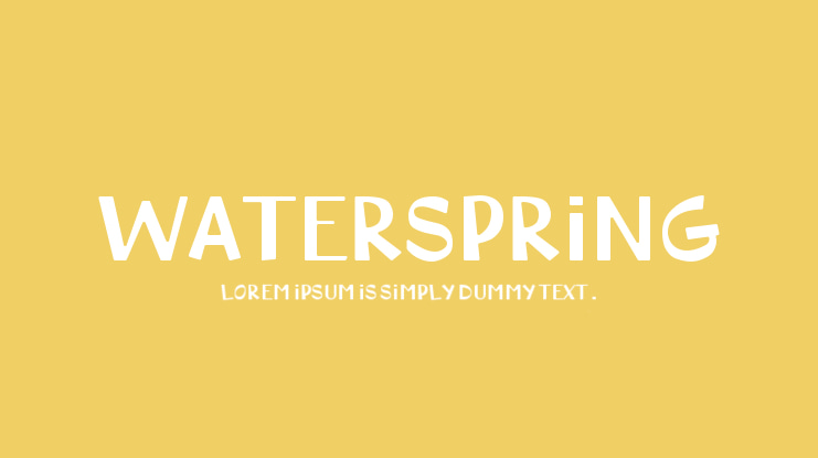 waterspring Font