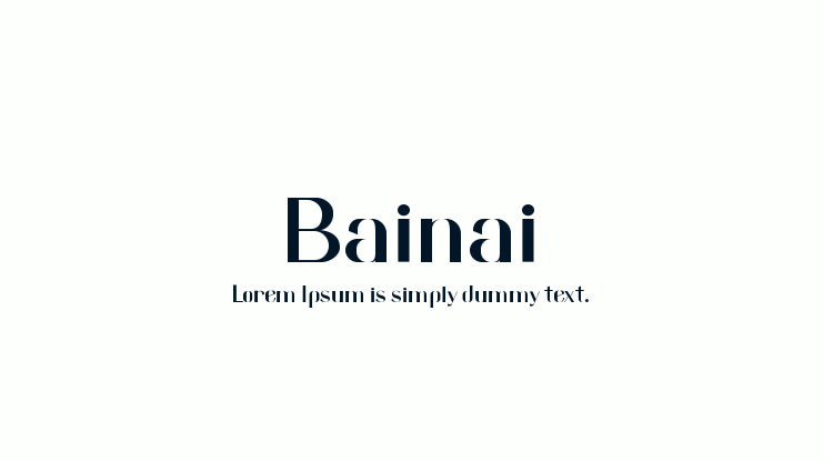 Bainai Font