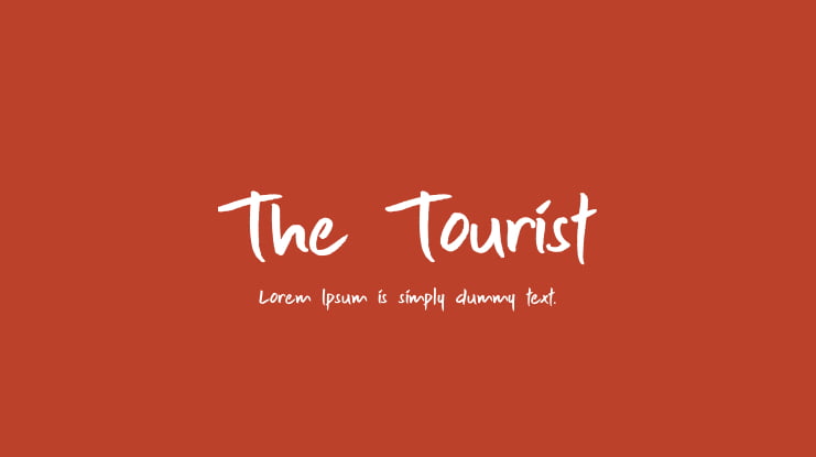 The Tourist Font