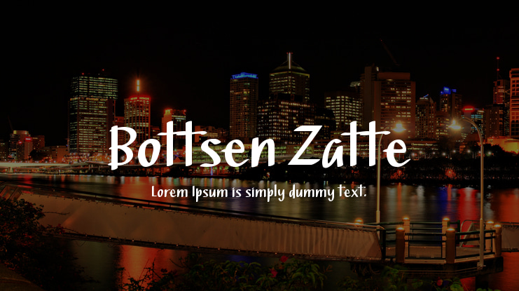 Bottsen Zatte Font