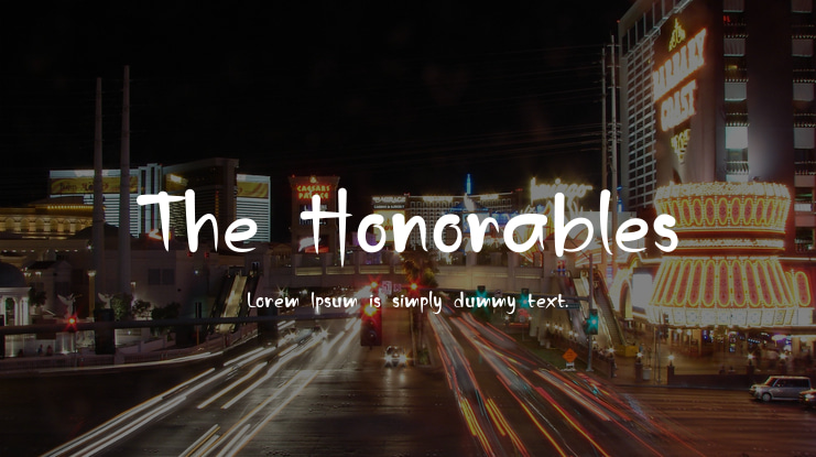 The Honorables Font