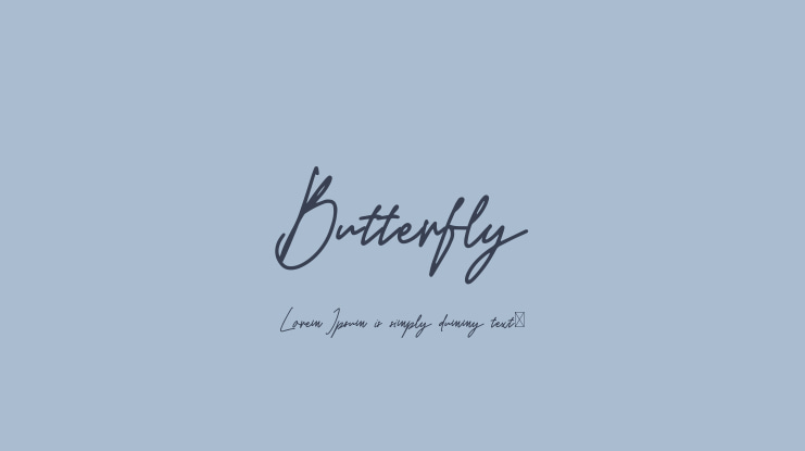 Butterfly Font