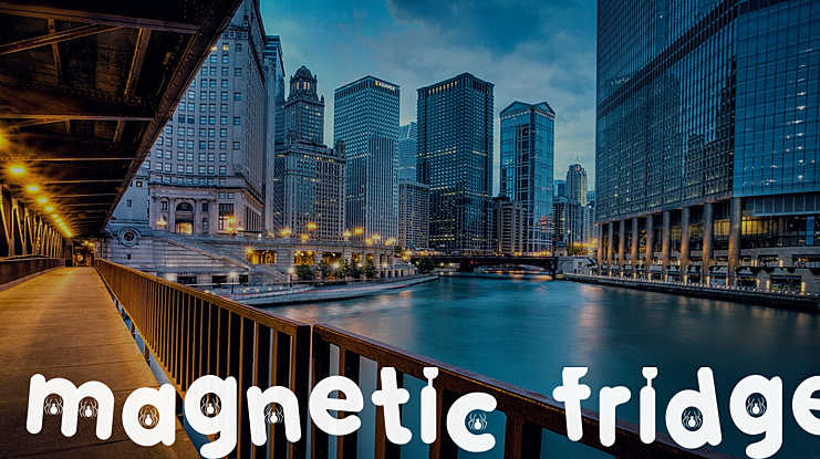 MAGNETIC FRIDGE Font