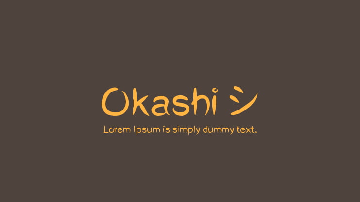 Okashi^ Font