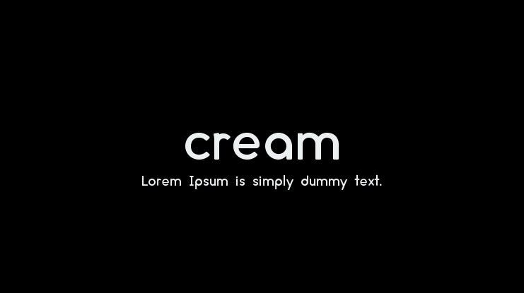 cream Font