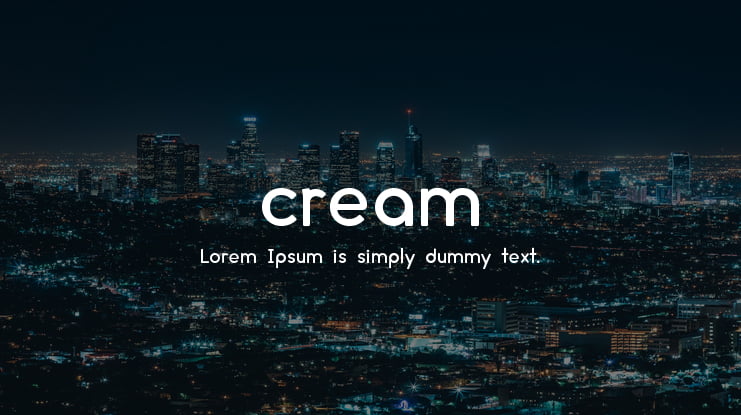cream Font