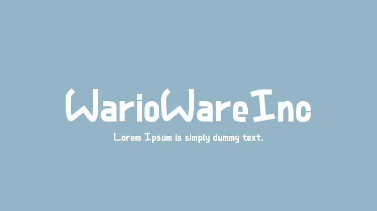 WarioWareInc Font Family