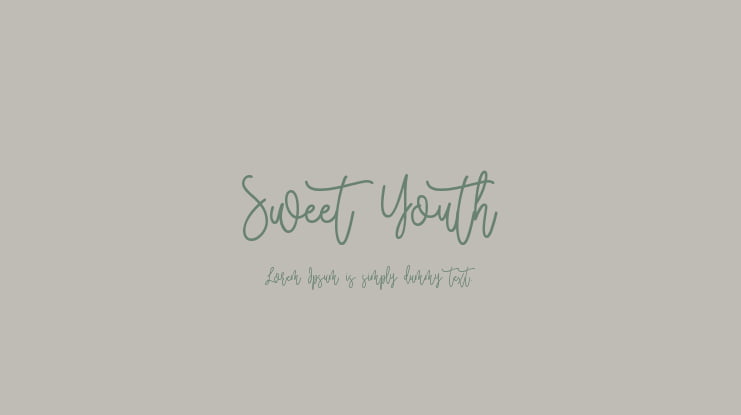 Sweet Youth Font