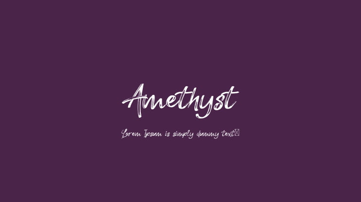 Amethyst Font Family