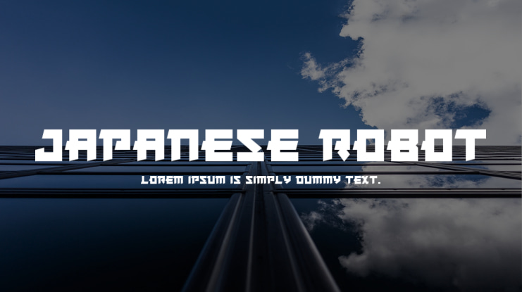 Japanese Robot Font Family