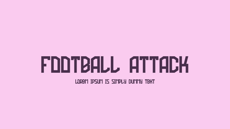 Football Attack Font