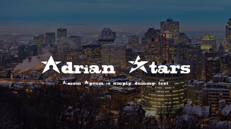 Adrian Stars Font