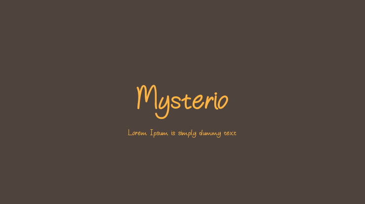 Mysterio Font