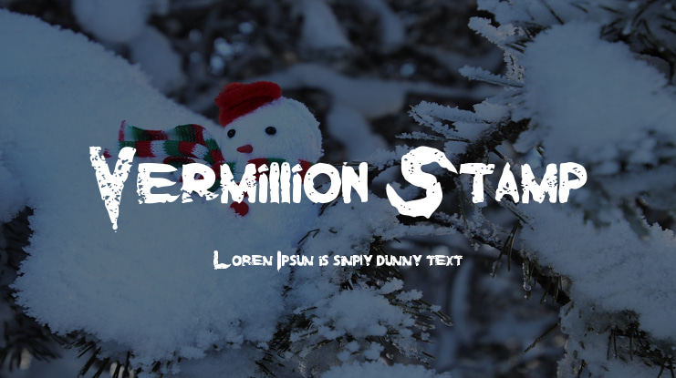 Vermillion Stamp Font