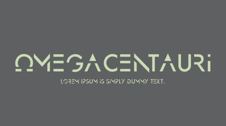 OmegaCentauri Font